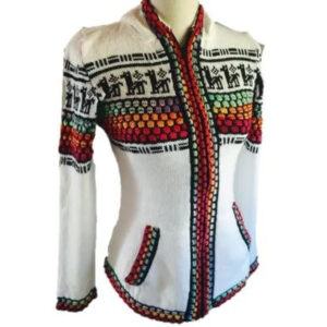 Alpaca sweater unisex - handmade - ethnic sweater - hand embroidered sweater