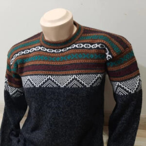 Alpaca sweater unisex - handmade - ethnic sweater - hand embroidered sweater